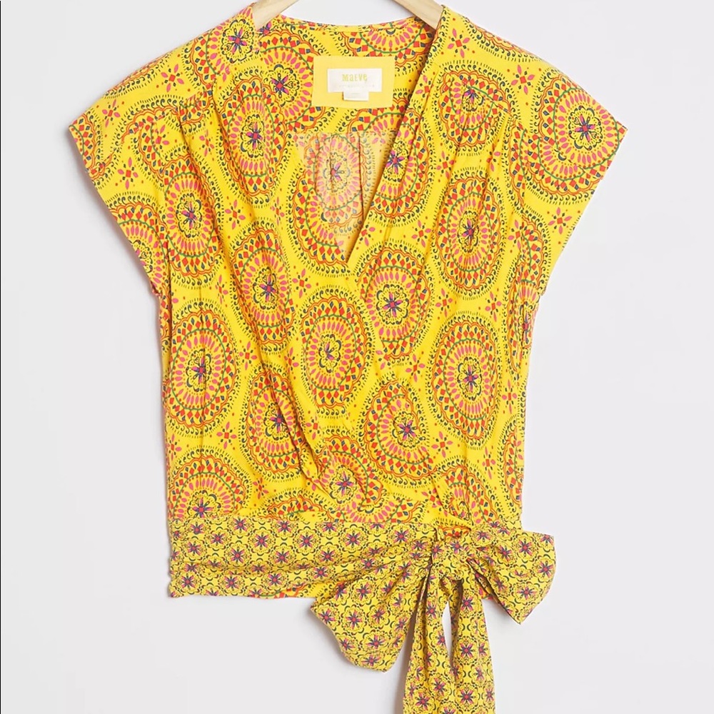 Maeve by Anthropologie Marzia Wrap Blouse XS